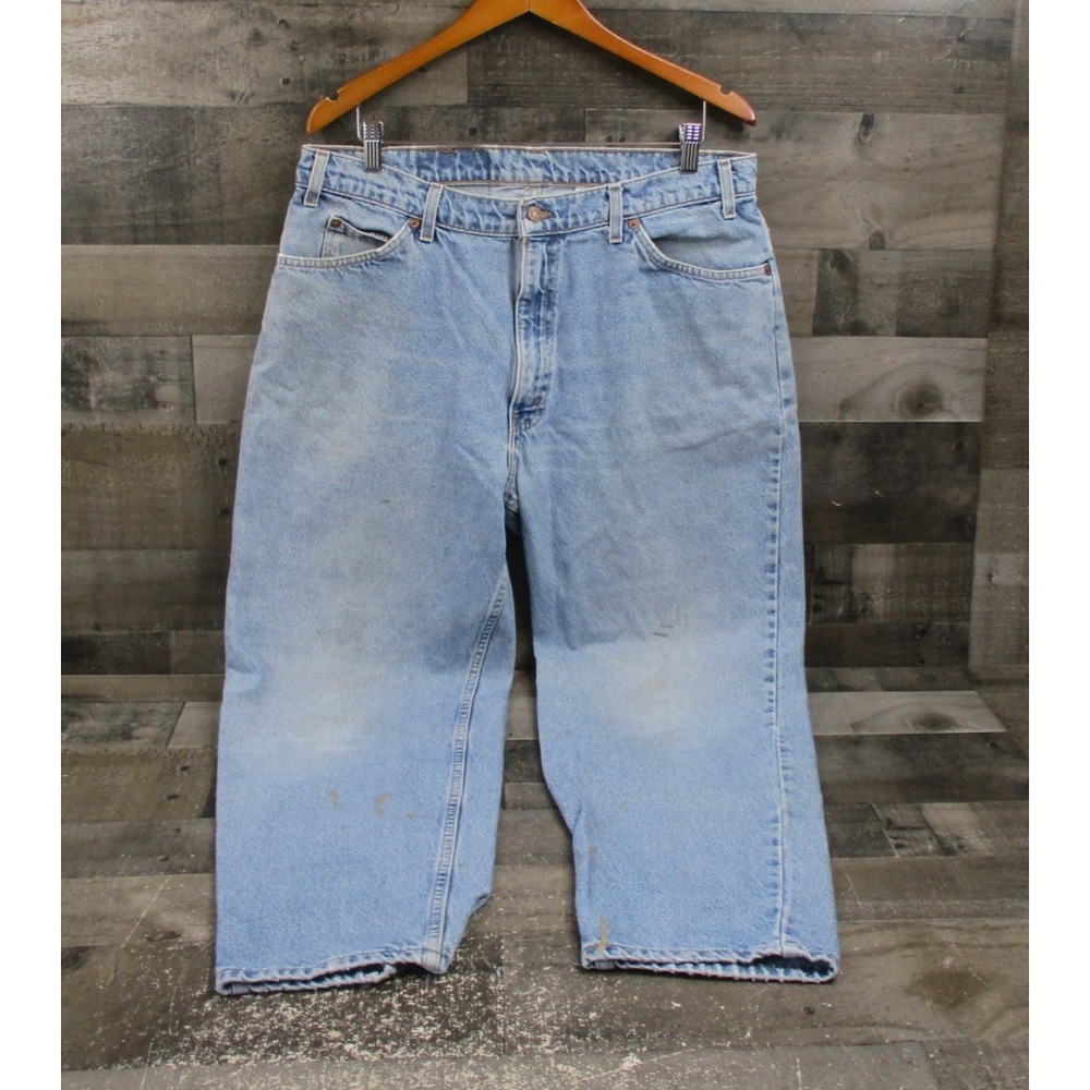 Vintage Levis 560 Jeans Mens 38x30 Orange Tab Loose Fit Tapered Leg Workwear
